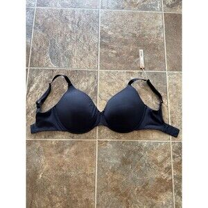 Skims Fits Everybody T-shirt Demi Bra Onyx Size 32DDDD